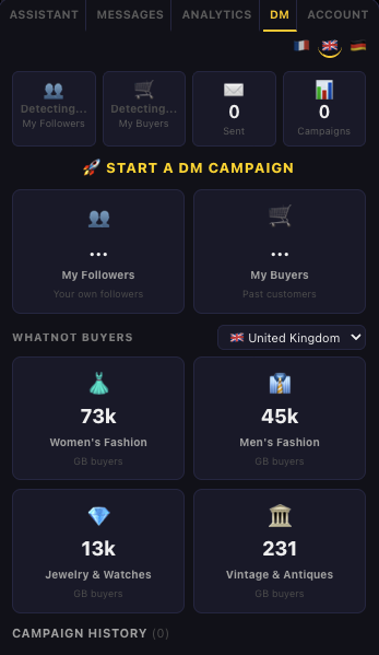 LeLiveBoost automated DM campaign manager
